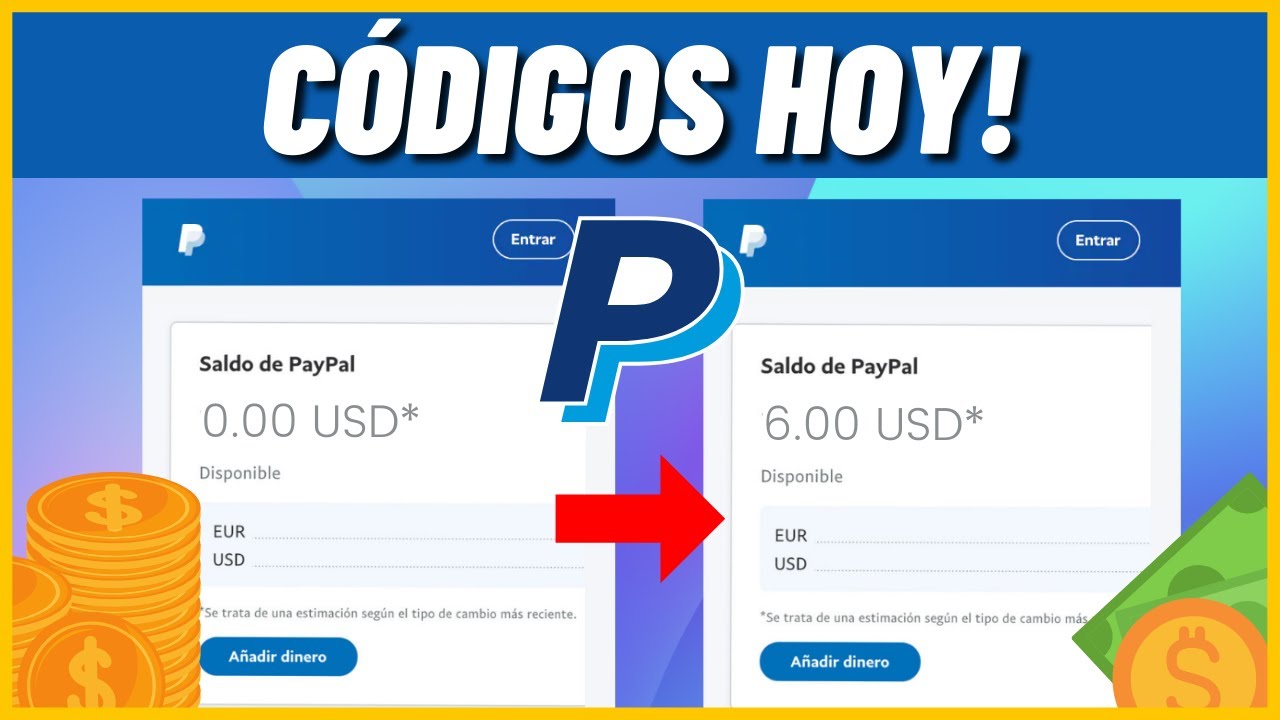 C&Oacute;DIGOS DE $6.00 D&Oacute;LARES PARA PAYPAL!! S&Iacute; FUNCIONAN (REAL) Ganar Dinero por Internet R&aacute;pido
