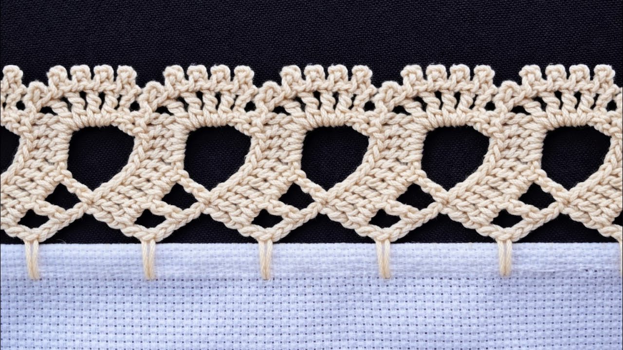 Te enseño a Tejer esta Hermosa Puntilla 93  en una Sola Vuelta