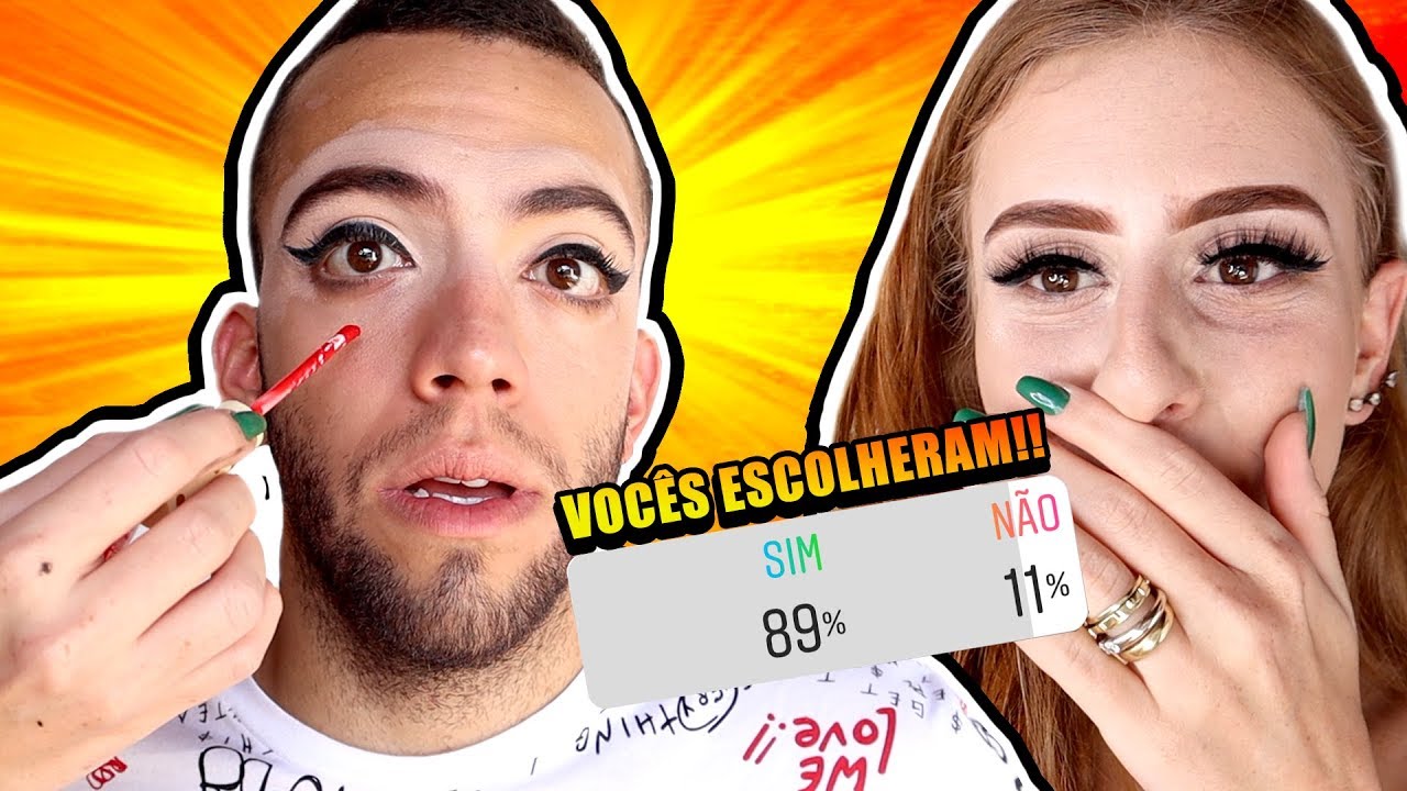 Vocês escolheram TUDO NA MAKE DO RANGEL! 😂