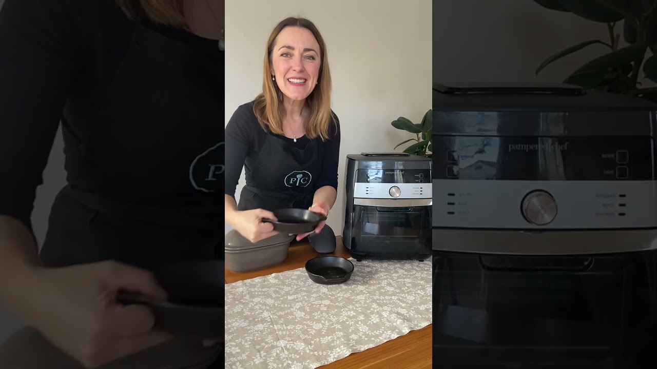 Deluxe Air Fryer Pampered Chef что можно в нем приготовить? примеры блюд и подходящих форм