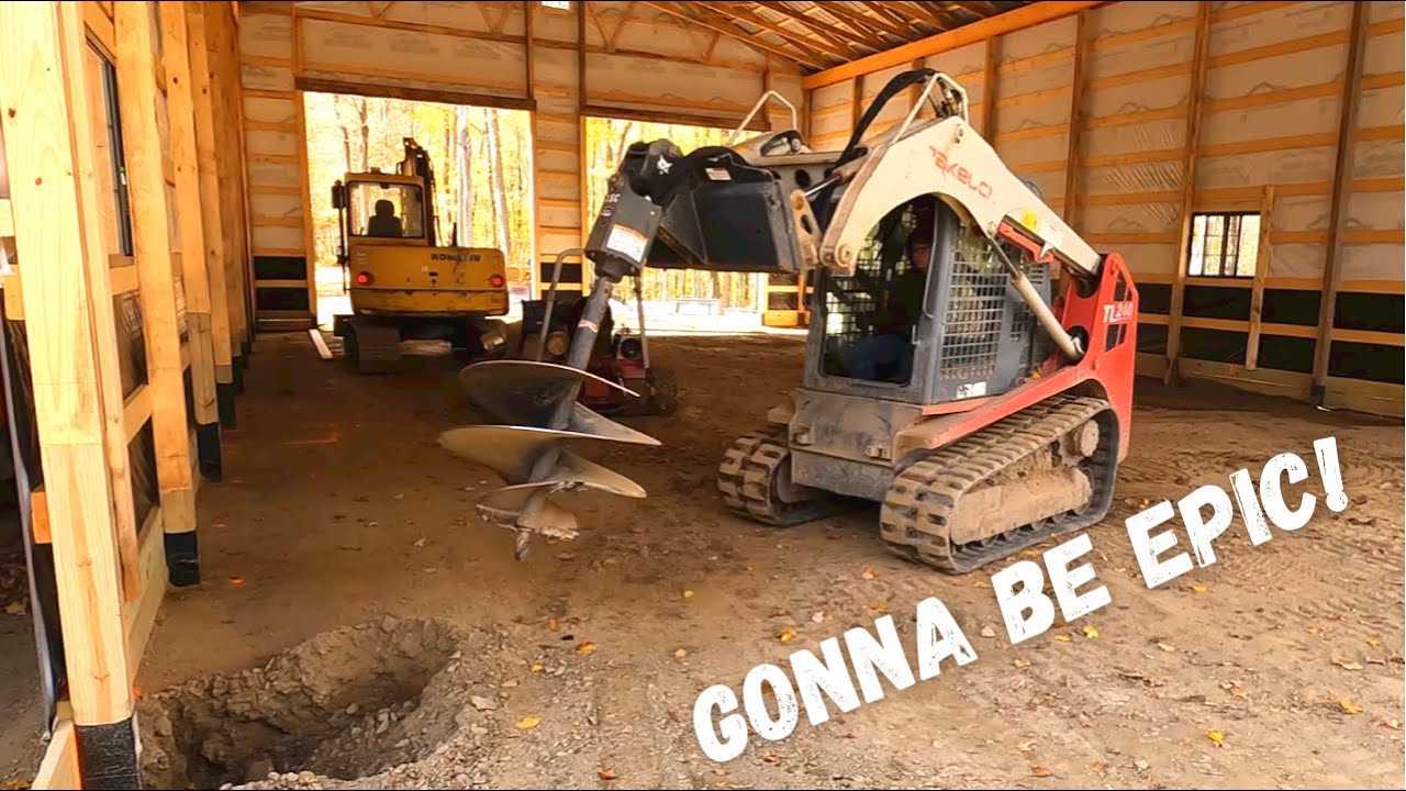 Digging & Pouring Footings for a Bridge Crane! (Dream Shop Build)