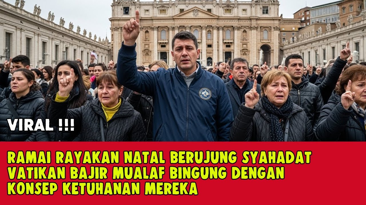 RAYAKAN  NATAL BERUJUNG SYAHADAT VATIKAN BANJIR MUALAF BINGUNG DENGAN KONSEP KETUHANAN MEREKA