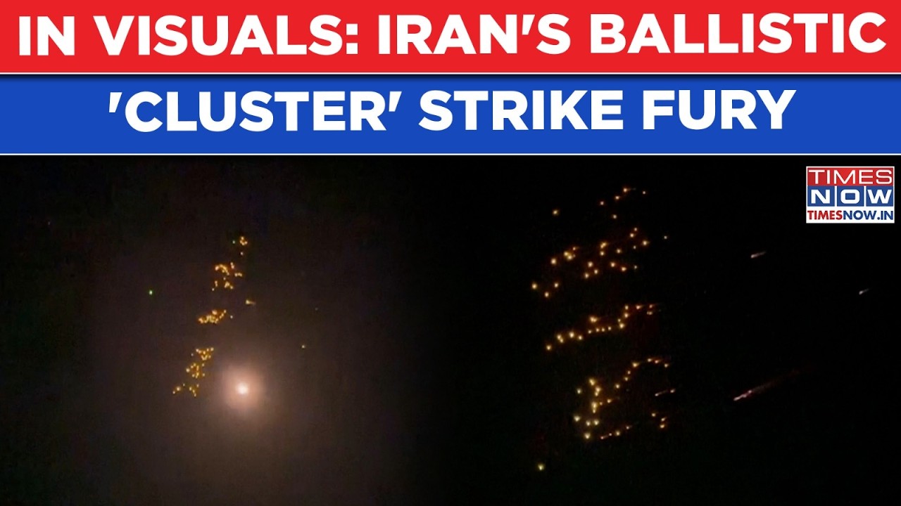 In Visuals: Iran Unleshes Ballistic Cluster Fury At Israel | Upgraded Khoramshahr-4 Far More Lethal?