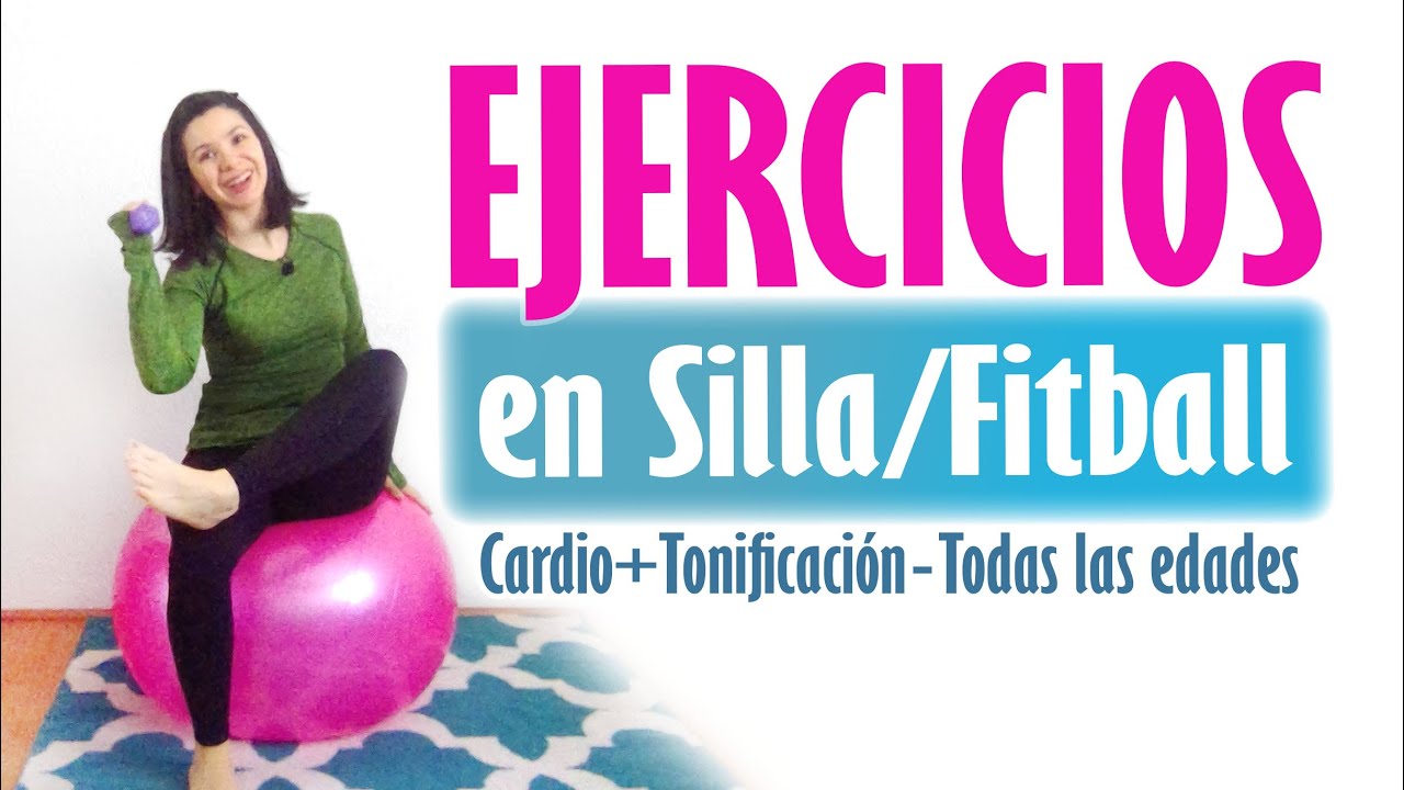 Ejercicios Suaves en Silla o Pelota/Fitball 🪑🟣 | 39 min