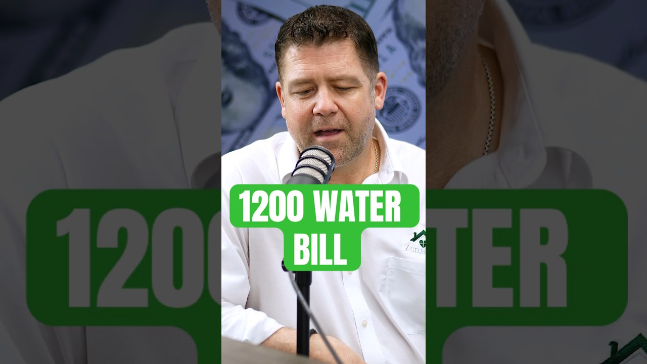 What happens when a landlord get a $1200 water bill ? #landlord #bills #realestate