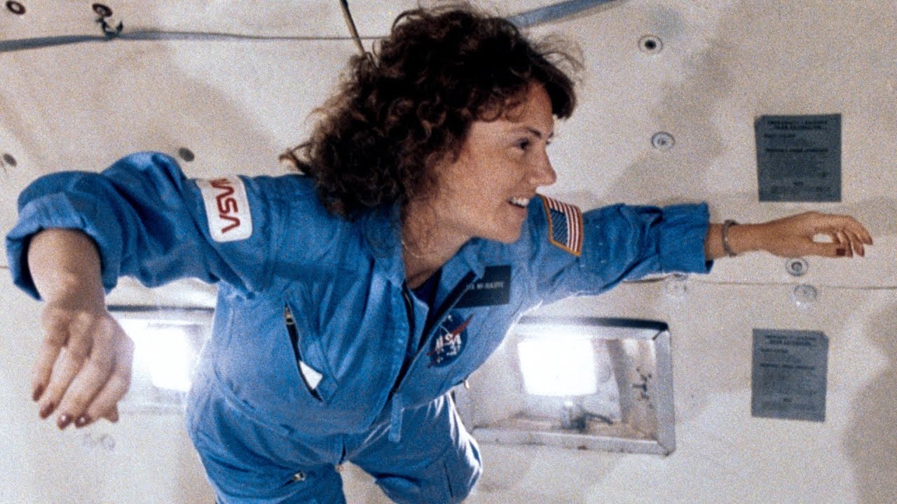 HD-видео тренировок Кристы Маколифф 1985 STS-51-L