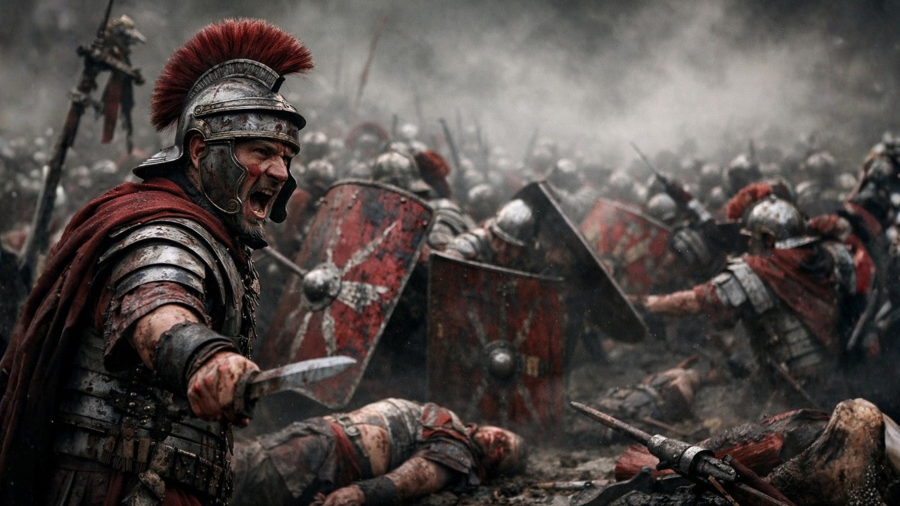 Prawdziwy chaos bitwy legionów rzymskich
