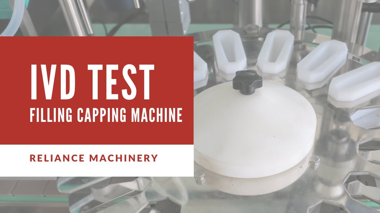 Sterile IVD test kits filling and capping equipment | RELIANCE