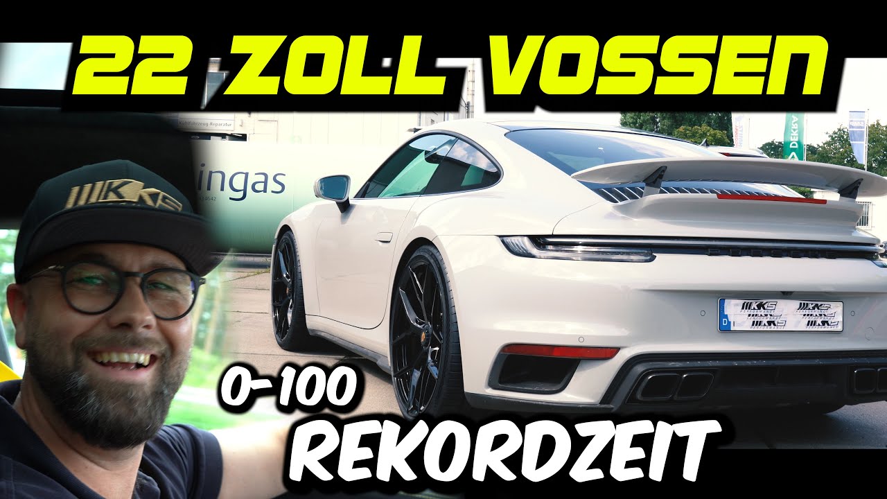 Vossen S21 22 Zoll Räder auf 992 Turbo S 0-100kmh Messung | KKS-Performance
