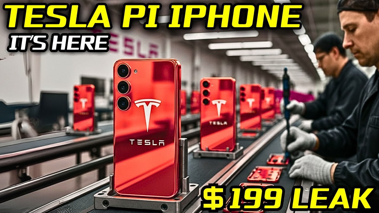Утечка информации о Tesla Pi Phone 2026 за 199 долларов + прямая связь со Starlink + 8 лет работы...