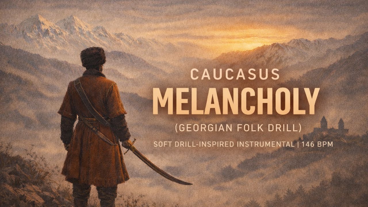 Caucasus Melancholy (Georgian Folk Drill) | Soft Drill-Inspired Instrumental | 146 BPM
