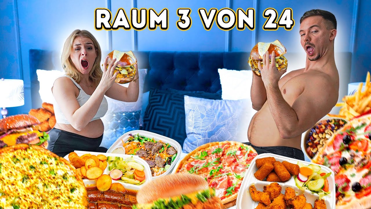 Wir essen 24 Mahlzeiten in 24 Räumen in 24 Stunden