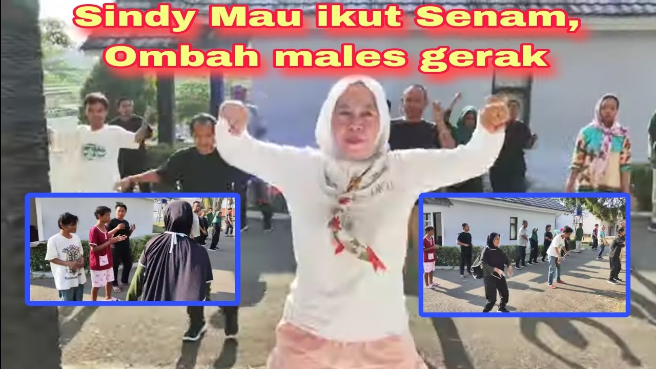 Senam lucu anak2 yjb⁉️ 😁 Sindy Mau ikut Senam, ombah males gerak 🤦🏻 #jiwaberseri