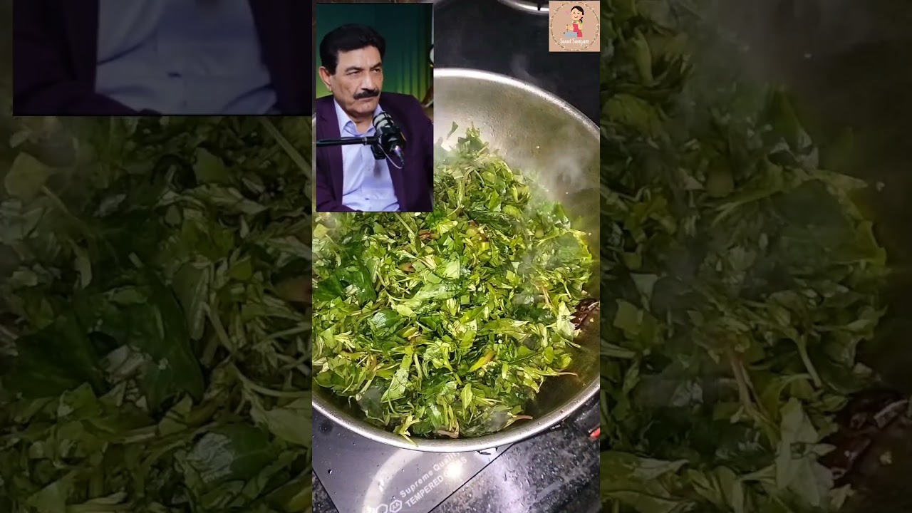 Winter Special Bathua Ka Saag! ❄️ Super healthy, tasty and easy to make! #BathuaKaSaag #HealthyFood