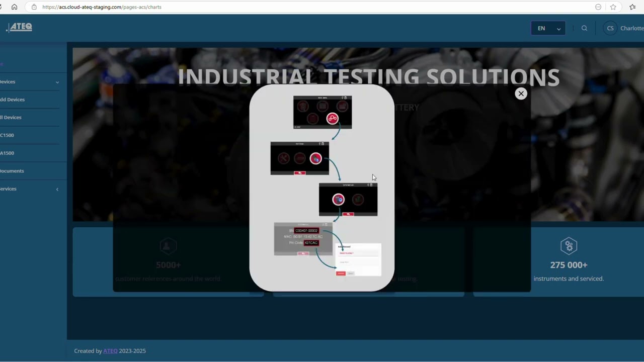 Tip - ATEQ MyCloud registering test equipments