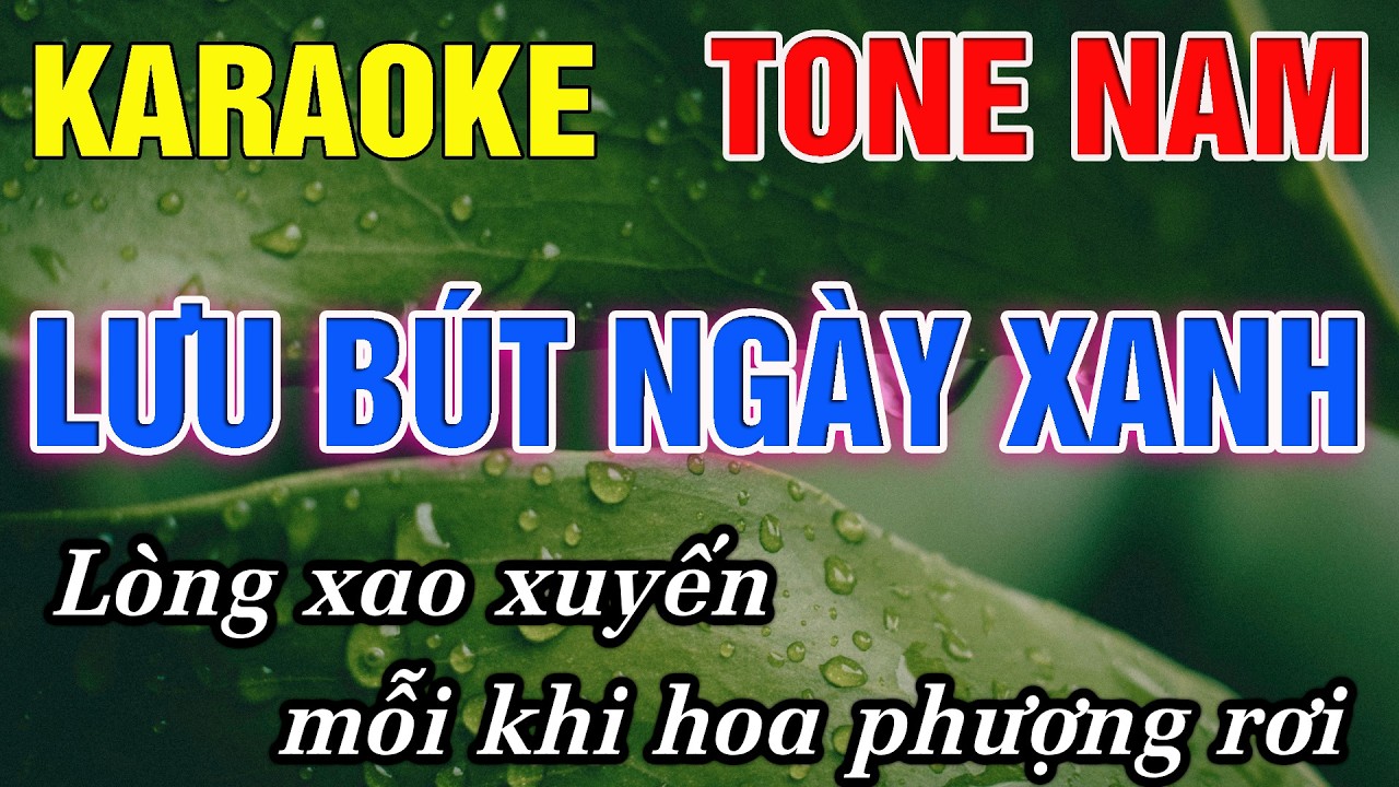 Lưu Bút Ngày Xanh Karaoke Tone Nam (Em) Karaoke Đức Duy - Beat 2026