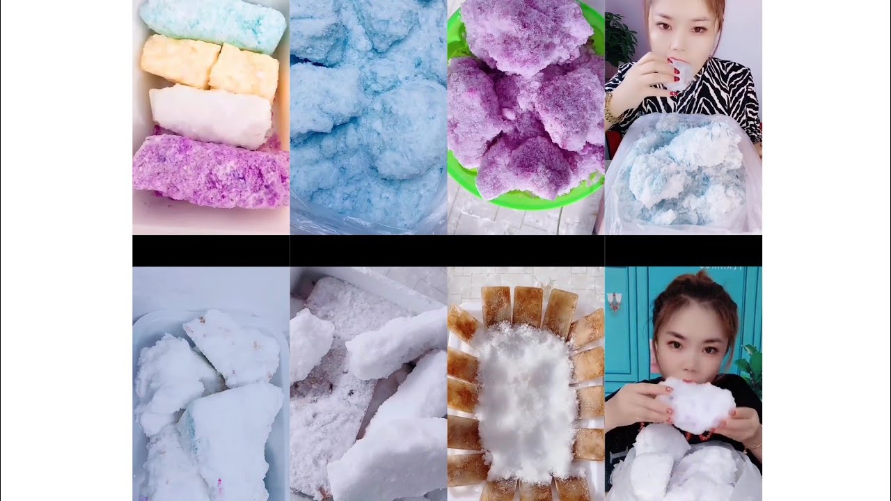 Satisfying Crushed Ice Chewing and Crunchy