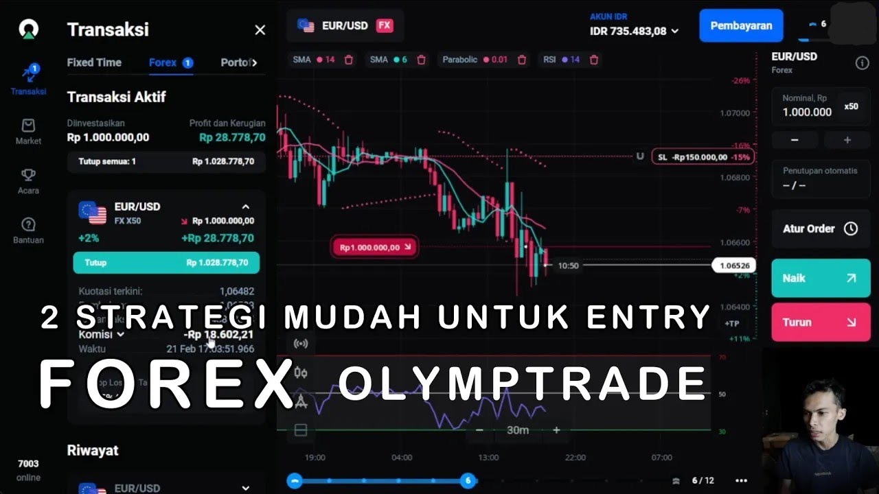 CARA TRADING FOREX OLYMP TRADE & STRATEGI TRADING YANG MUDAH PROFIT