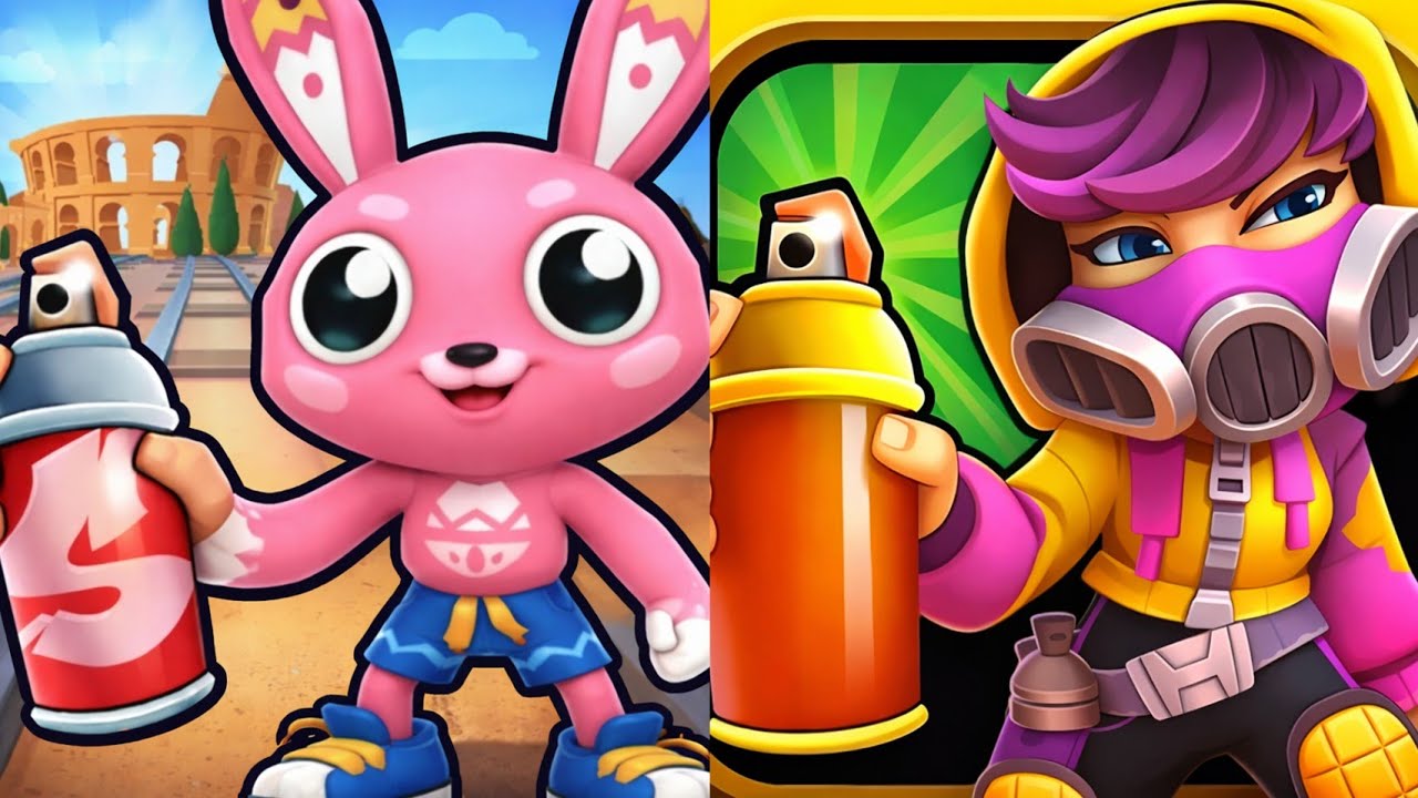Subway surfers : Rome 2026 🆚 Classic Holiday 2012 Map Comparison