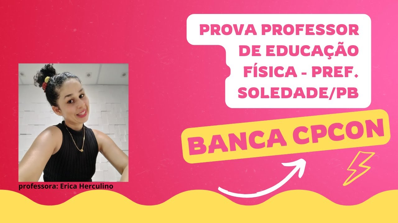 Prova Professor de Educação Física   CPCON