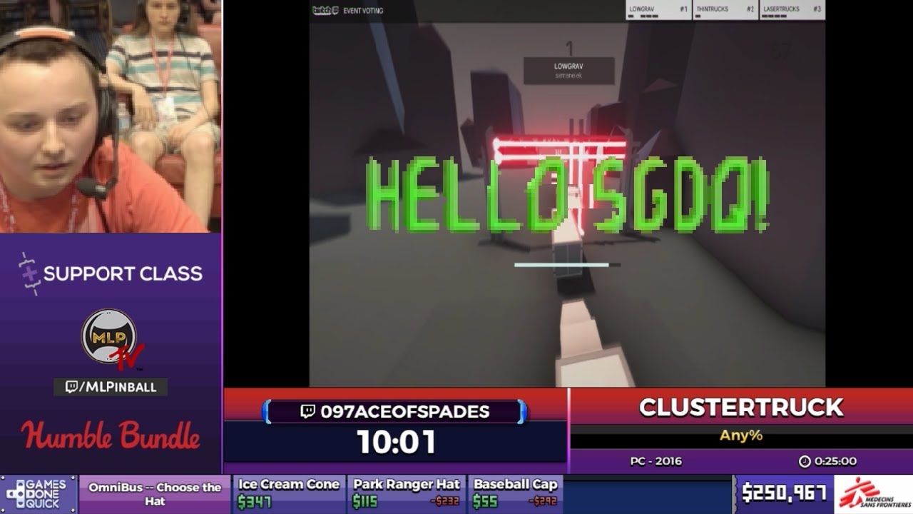 &laquo;Хаки&raquo; Landfall games SGDQ (Clustertruck)