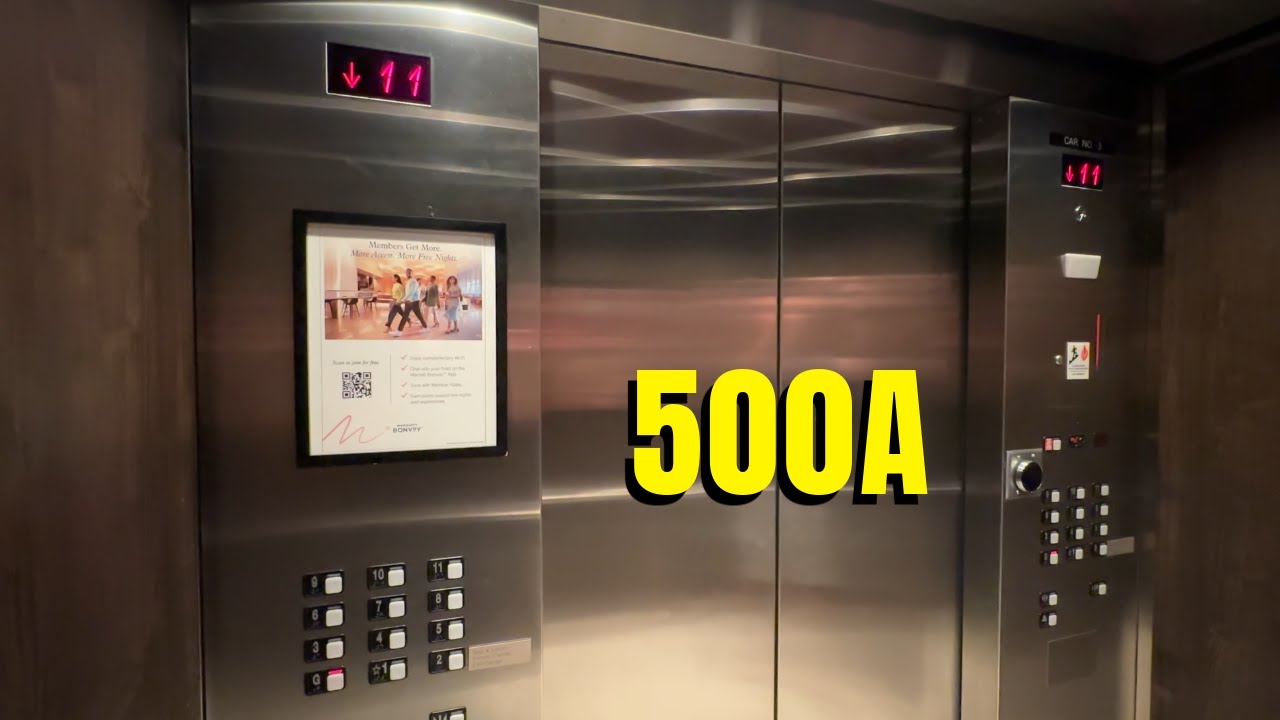 Тяговый лифт Schindler 500A — Marriott — Моргантаун, Западная Вирджиния