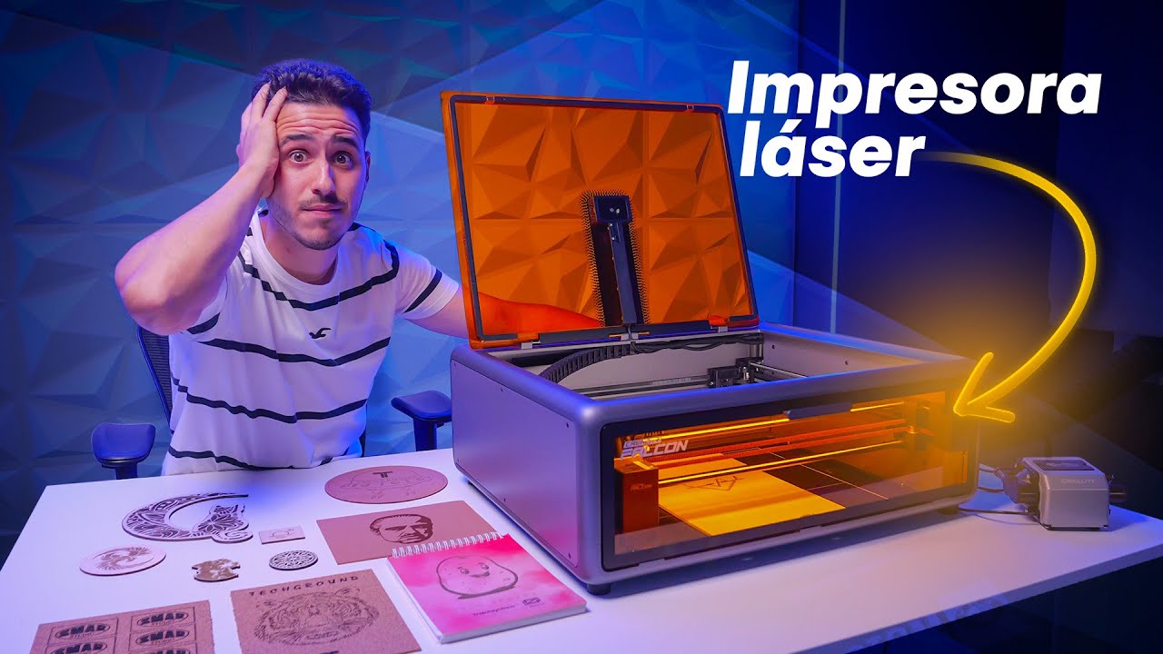 Esto es lo que HEMOS HECHO con una IMPRESORA LASER | Review Creality Falcon A1