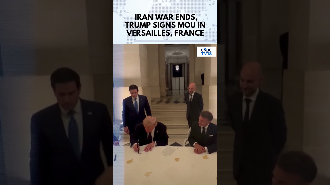 U.S President Donald Trump Signs Iran MoU At Versailles Palace | Strait of Hormuz Opens | N18G