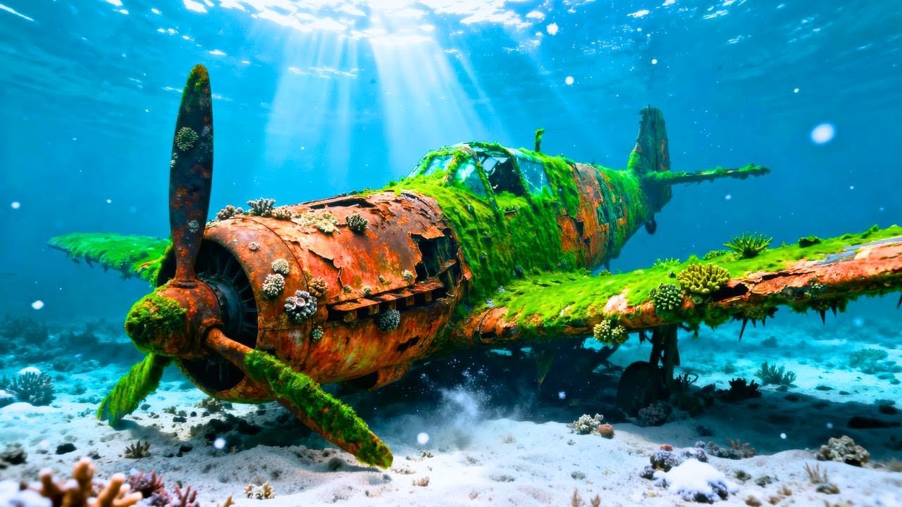 AFTER DECADES LOST AT THE BOTTOM OF THE SEA… THE RESTORATION OF THIS MESSERSCHMITT WILL SURPRISE YOU