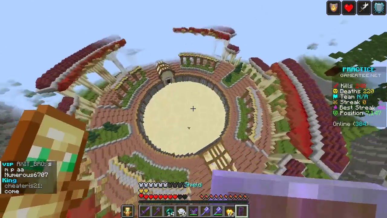 how i defeated my biggest rival on the sever randomly in sever with mace elytra sword swapping