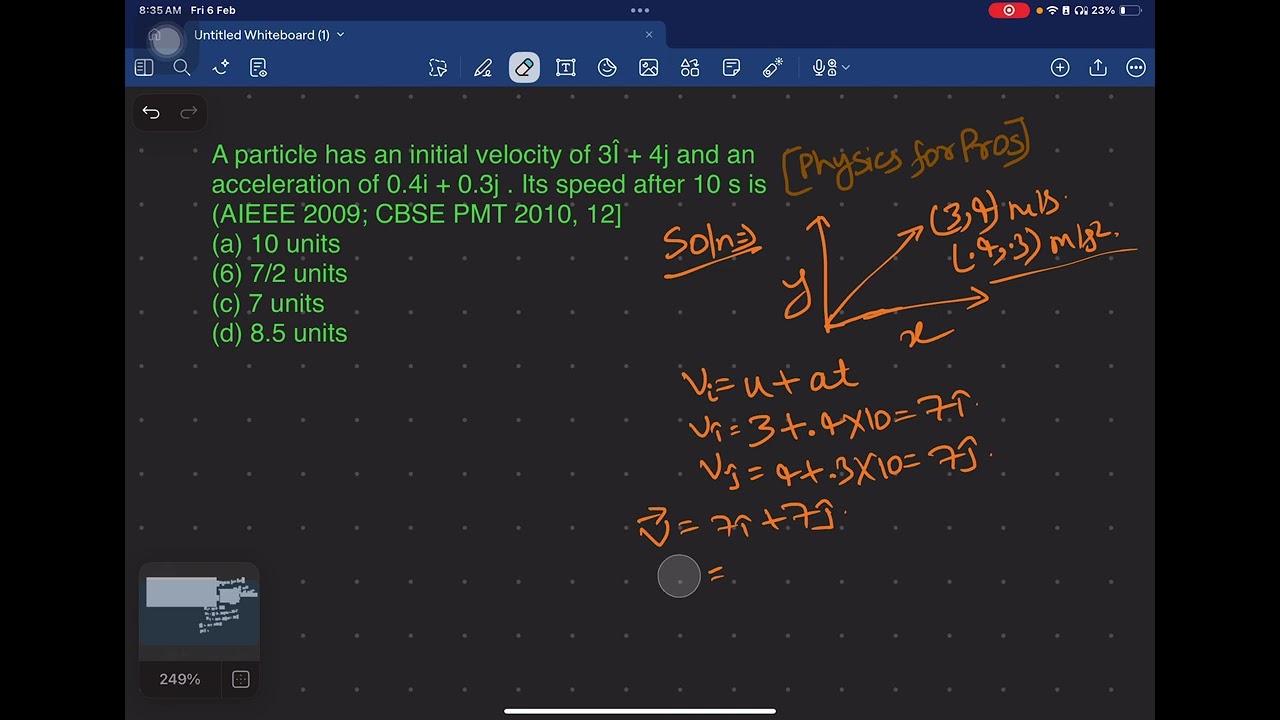 Kinematics series for beginners…..question no..13
