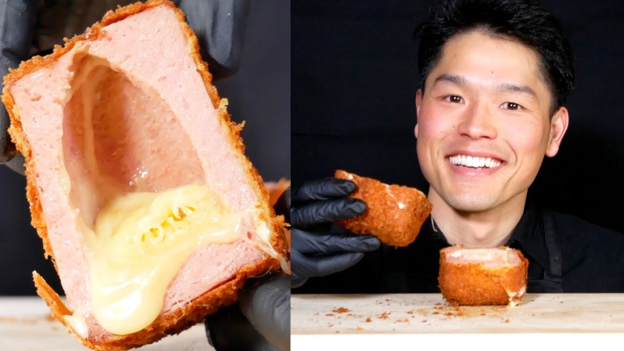 ASMR｜スパムチーズ｜SPAM & CHEESE｜MUKBANG 먹방｜bayashi tiktok