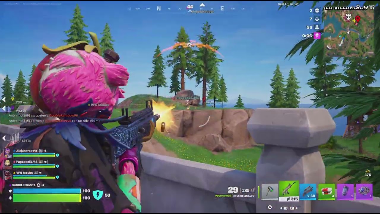 Fortnite ALEDOTZ y team Partidaza 😂😅👍🎮👑