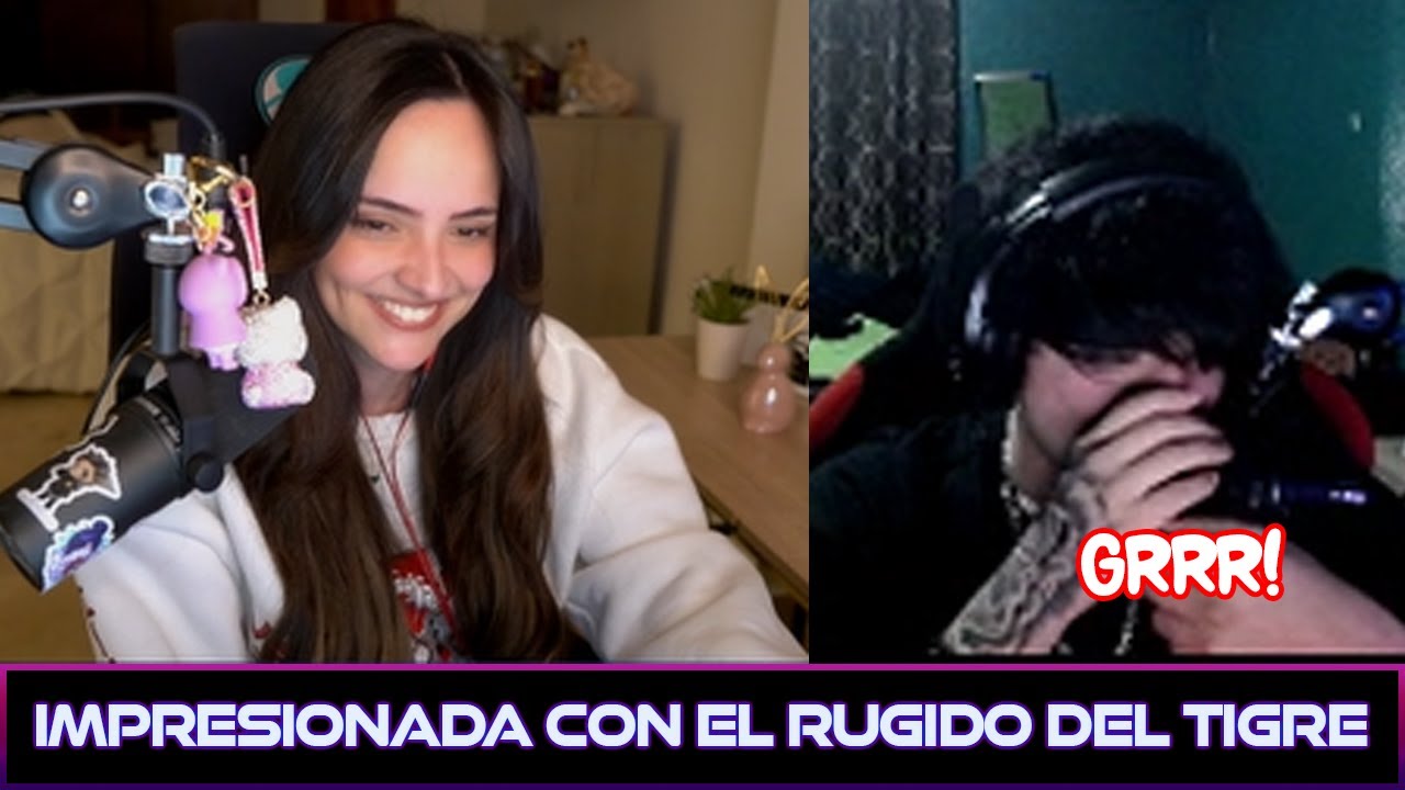 VICKY REACCIONA AL RUGIDO DE CONTER #vickypalami #twitch