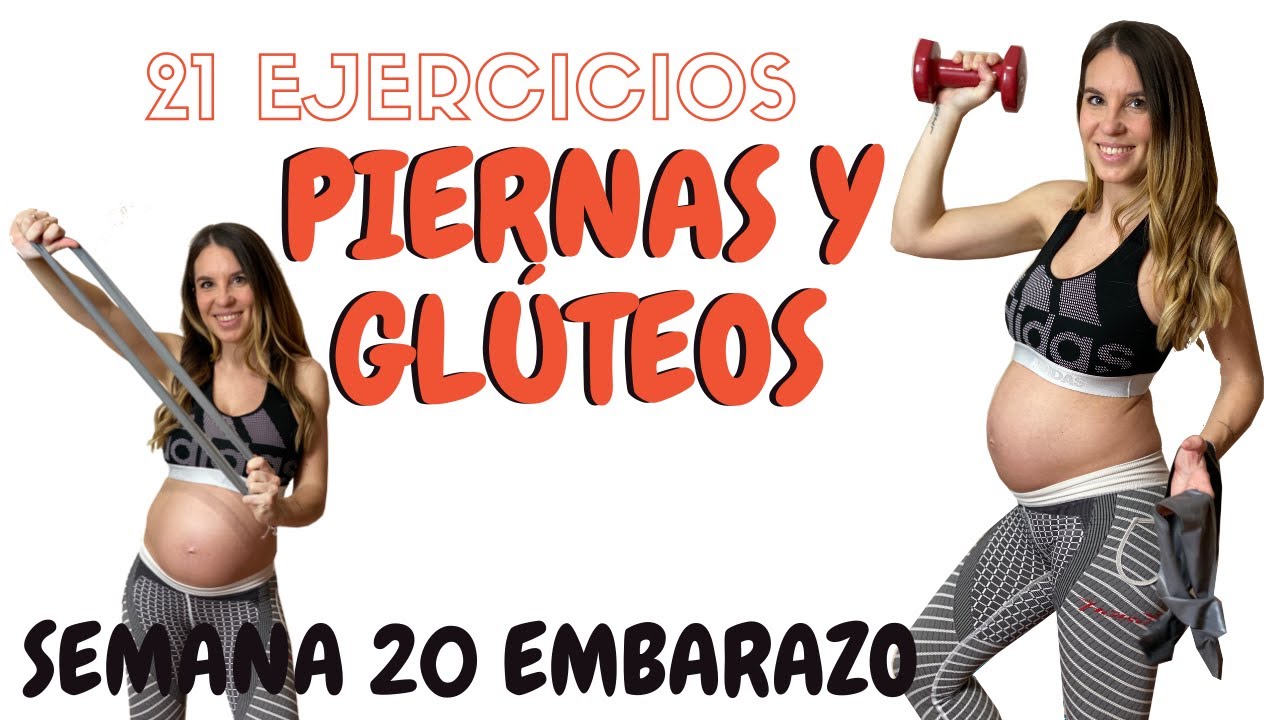 ENTRENA GLÚTEO Y PIERNA EN CASA | Rutina 20 minutos | 20 semanas embarazo