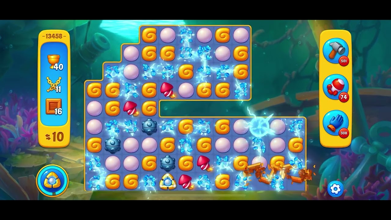 Fishdom level 13458 no boosters フィッシュダム ノーマル