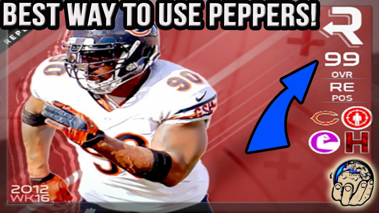 BEST WAY TO USE 99 NFL REPLAY JULIUS PEPPERS IN MUT - Madden 18 Gameplay