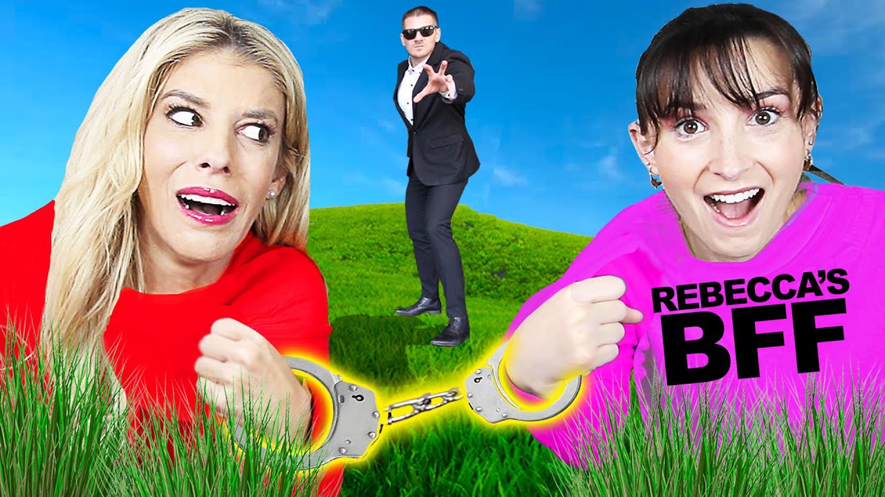 24 Hours Handcuffed to my BEST FRIEND! (Mystery Note Found in Backpack) | Rebecca Zamolo