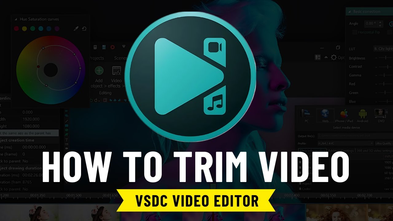 Как обрезать видео в видеоредакторе VSDC