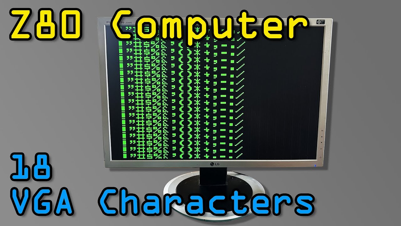 Z80 Computer - Part 18 VGA Horizontal Characters