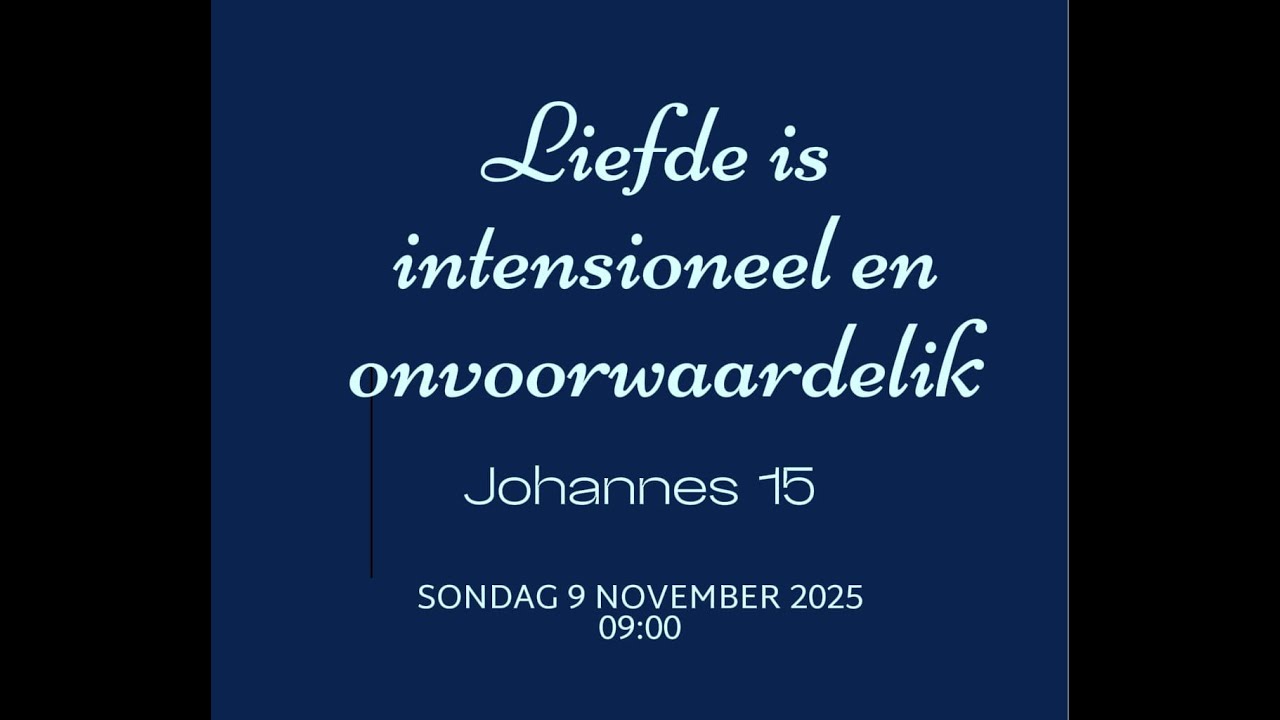 Liefde is intensioneel en onvoorwaardelik