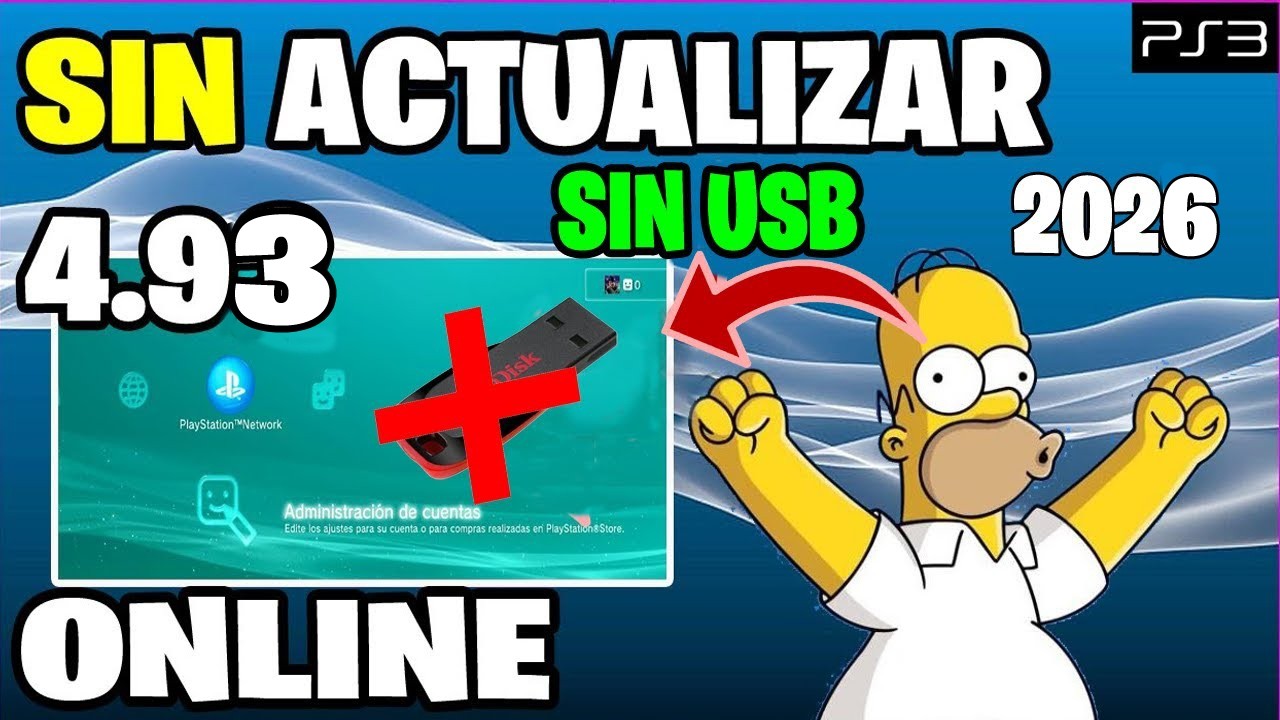 INICIA SESIÓN SIN ACTUALIZAR A 4.93 PS3 SIN USB ✅
