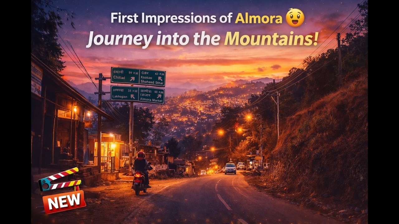 First Glimpse of Almora 😍 Just Before Entering the City