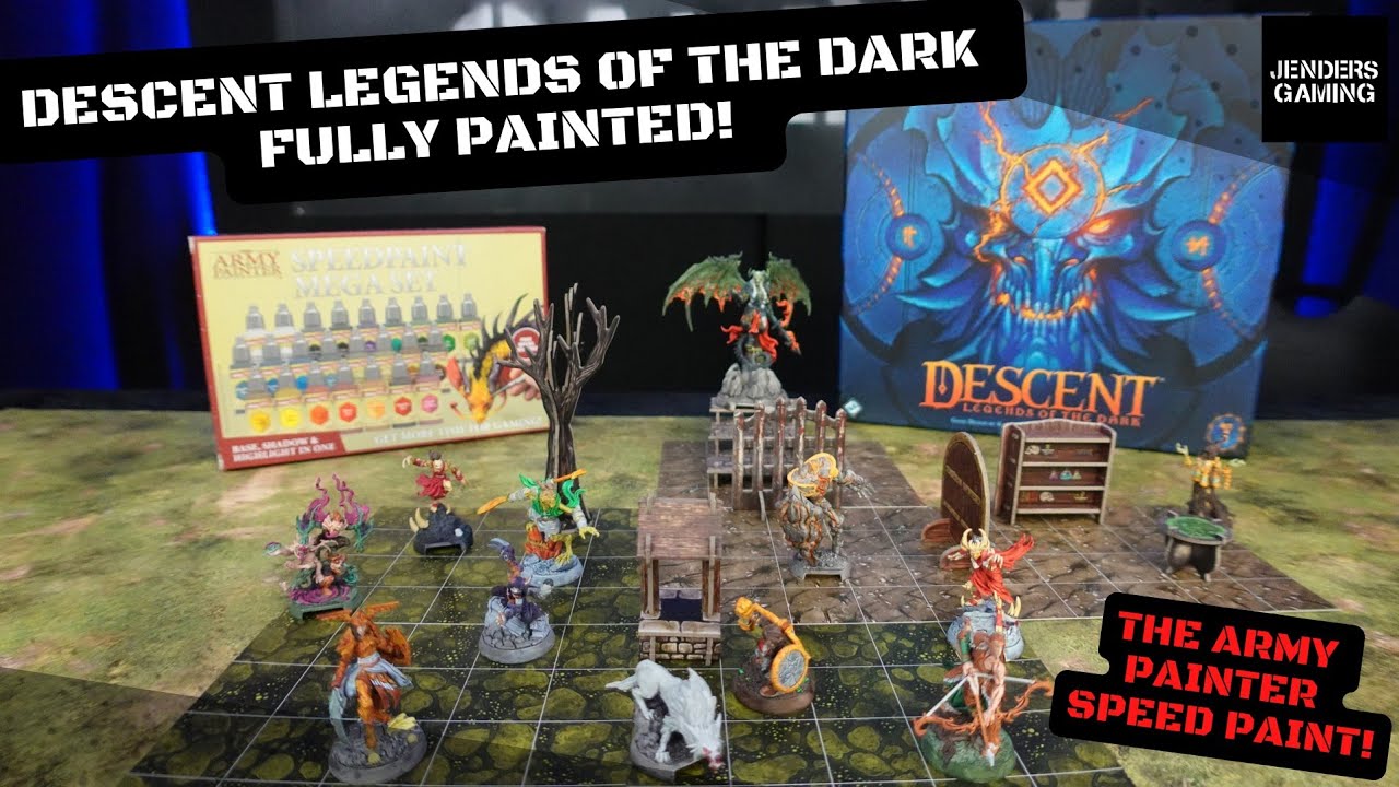 Descent: Legends of the dark board game, fully painted using 