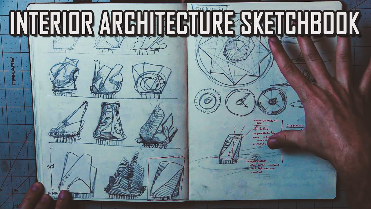 Sketchbook Tour -- 1st Year of Interior Architecture School