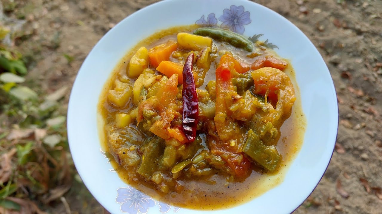 অসাধারন স্বাদে সবজি রান্নার রেসিপি | How to Make Mixed Vegetable Sabji (Indian Curry)