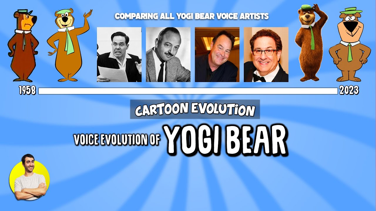 Voice Evolution of YOGI BEAR - 65 Years Compared & Explained | CARTOON EVOLUTION