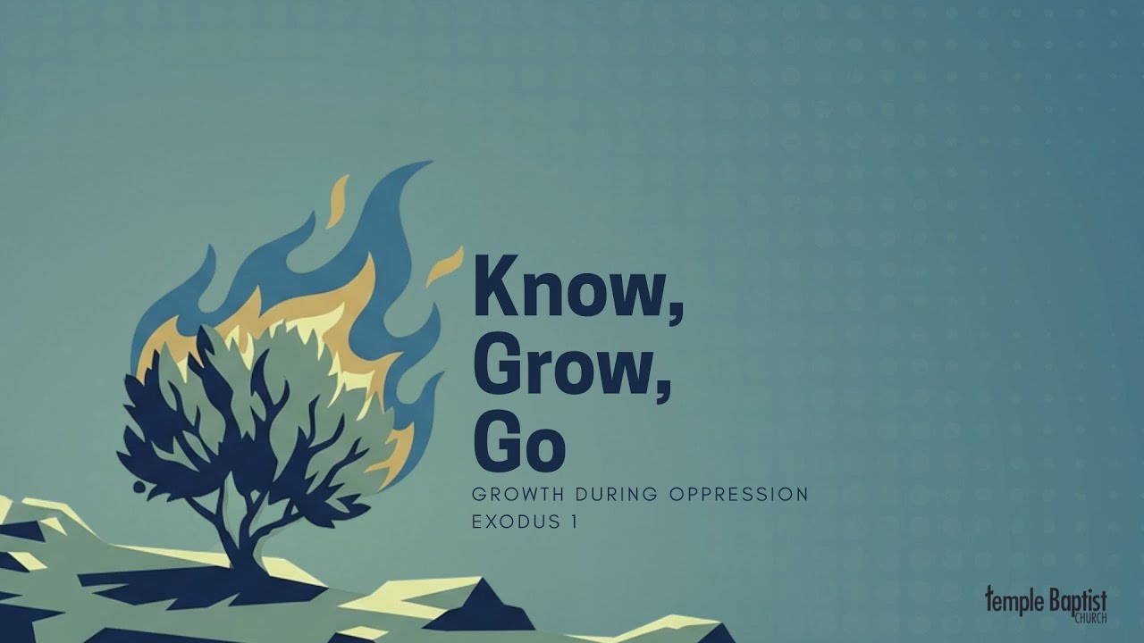 Know - GO - GROW: A Study in Exodus - Growth During Oppression | January 11, 2026