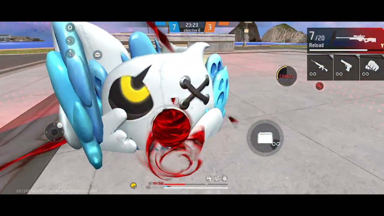 Finally crazy gamer has come to play free fire that also custom