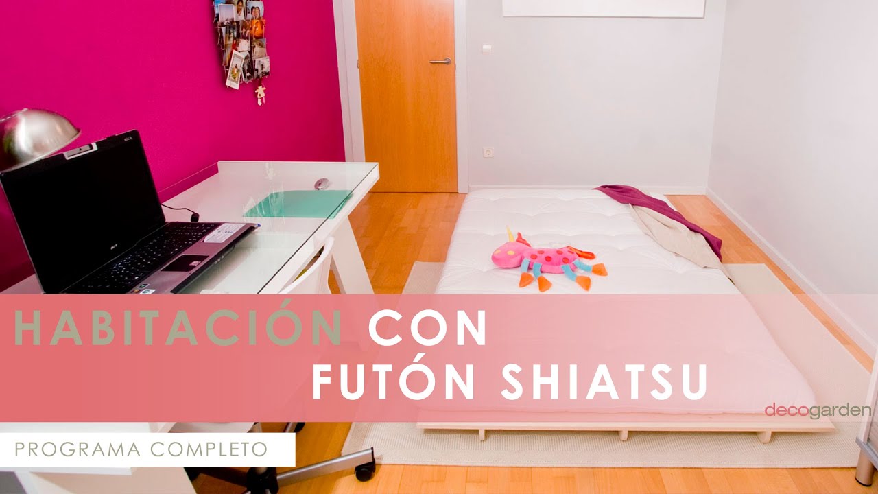 HABITACIÓN con FUTÓN Shiatsu 🧘🏻 y zona de trabajo 📚🖥️ Decogarden